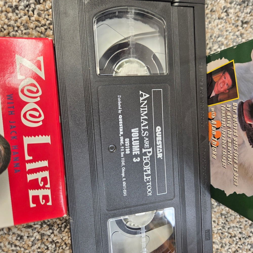 Vintage Animal VHS Lot 6 Tapes Animals Are People Too Jack Hanna Nature Babies - Picture 5 of 9